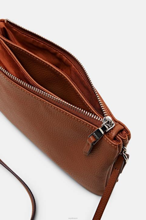 naiset Esprit ruosteen ruskea keinonahkainen olkalaukku Lisätarvikkeet 82T625