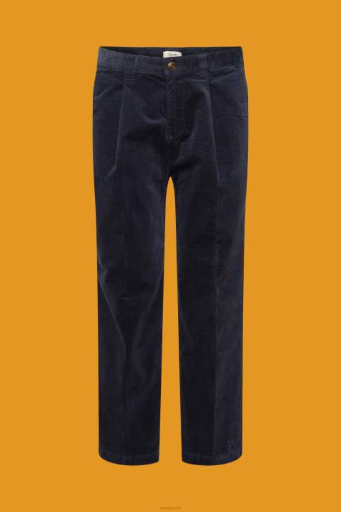 miehet Esprit laivasto leveät vakosamettihousut housut & housut 82T6333