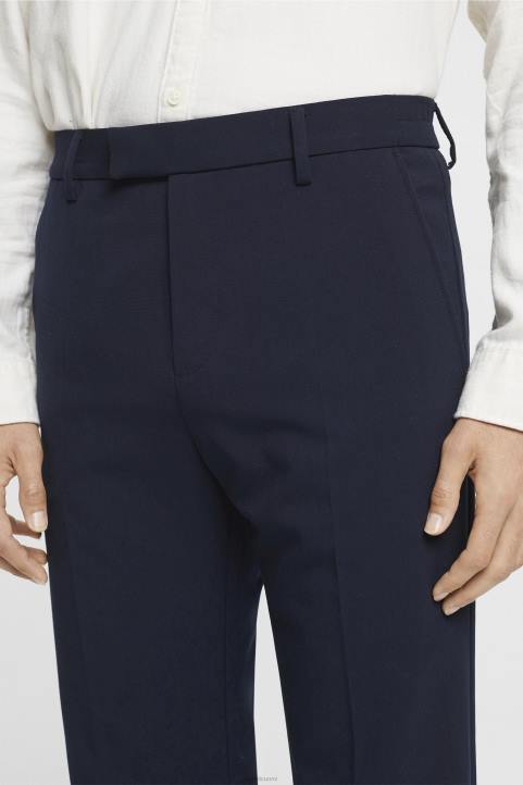 miehet Esprit laivasto räätälöidyt leveät housut, joissa joustava vyötärö housut & housut 82T6693