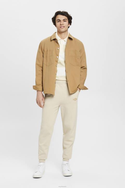 miehet Esprit vaalea taupe lenkkeilyhousut logopainatuksella lenkkeilijät 82T6665