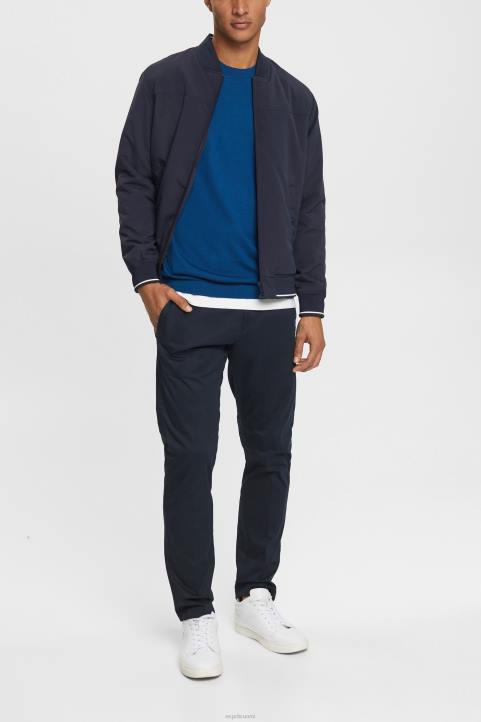 miehet Esprit bensa sininen neulottu villapaita neuleet 82T6905