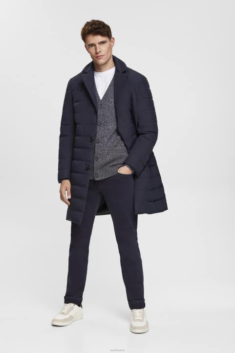 miehet Esprit laivasto neulottu neuletakki napeilla neuleet 82T6698