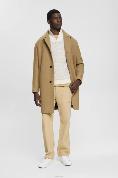 miehet Esprit luonnonvalkoinen puolivetoketjullinen neule, jossa värikkäät raidat neuleet 82T6727