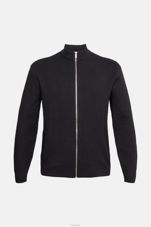 miehet Esprit musta neuletakki vetoketjulla neuleet 82T6921