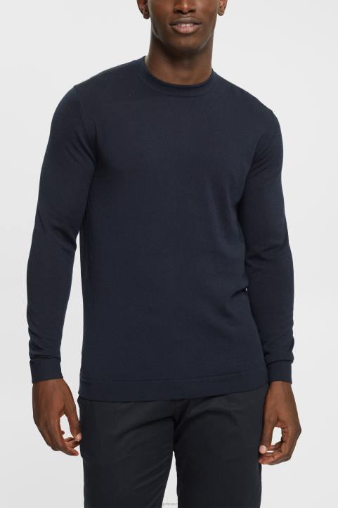 miehet Esprit musta neulottu villapaita neuleet 82T6903