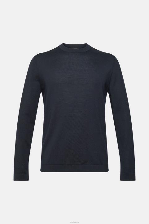 miehet Esprit musta neulottu villapaita neuleet 82T6903