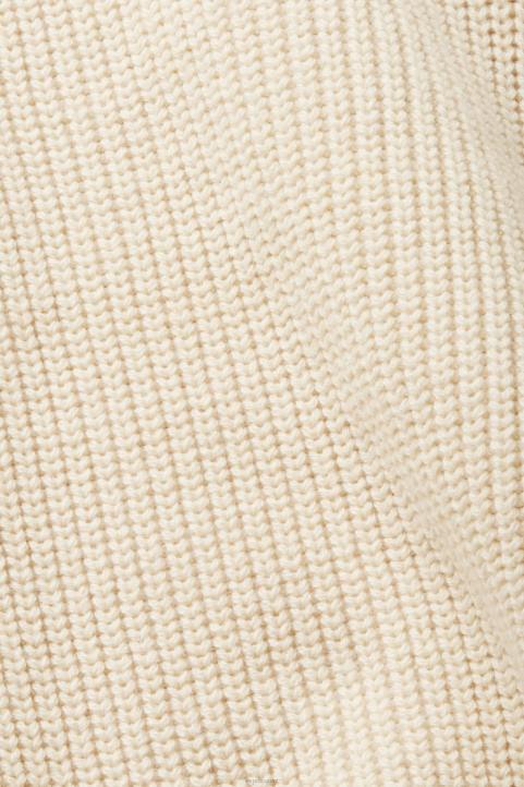 miehet Esprit vaalea taupe puolivetoketjuinen neulepusero neuleet 82T6761