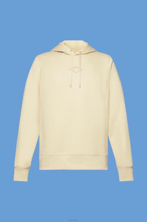 miehet Esprit beige huppari, jossa logopainatus rinnassa neulepaidat & hupparit 82T6639