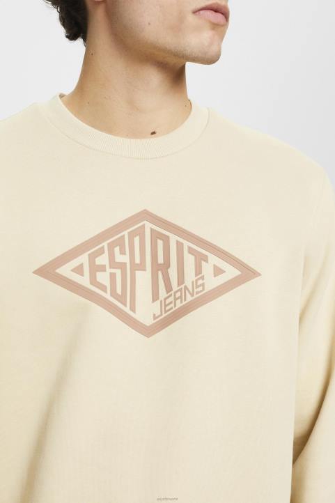 miehet Esprit beige logoprinttipaita neulepaidat & hupparit 82T6655