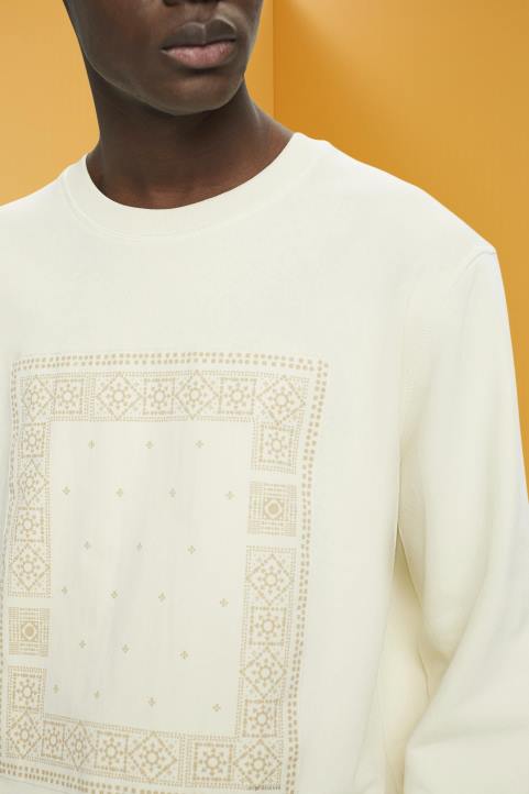 miehet Esprit jäätä collegepaita, jossa edessä printti neulepaidat & hupparit 82T6711