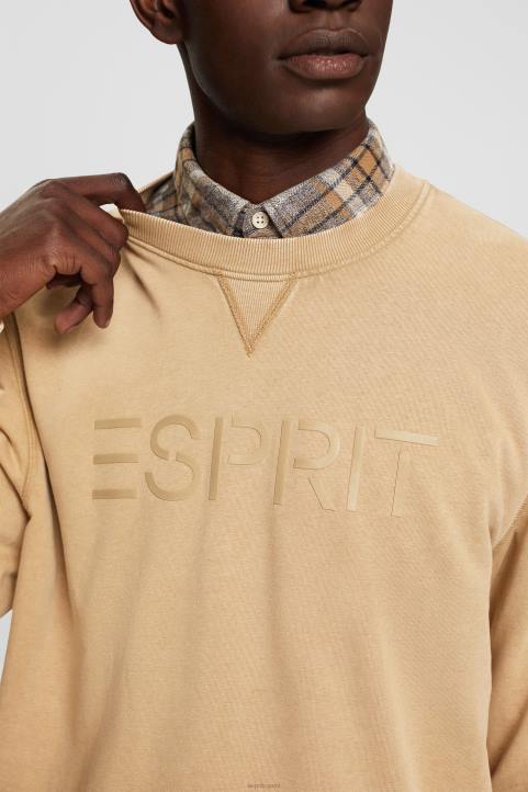 miehet Esprit khaki beige logoprinttipaita neulepaidat & hupparit 82T6773