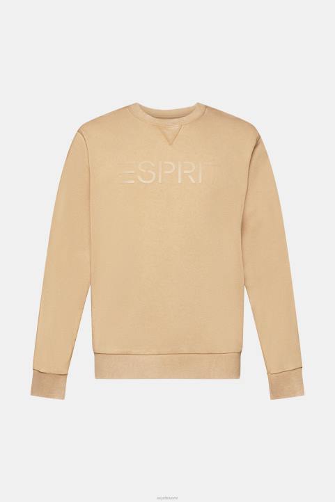miehet Esprit khaki beige logoprinttipaita neulepaidat & hupparit 82T6773