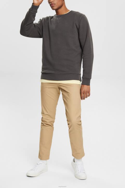 miehet Esprit musta kestävä pyöreäkauluksinen collegepaita neulepaidat & hupparit 82T6935