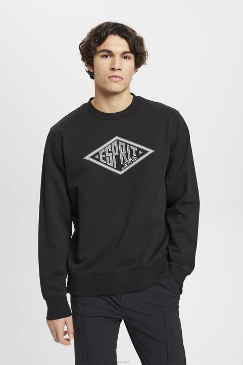 miehet Esprit musta logoprinttipaita neulepaidat & hupparit 82T6653