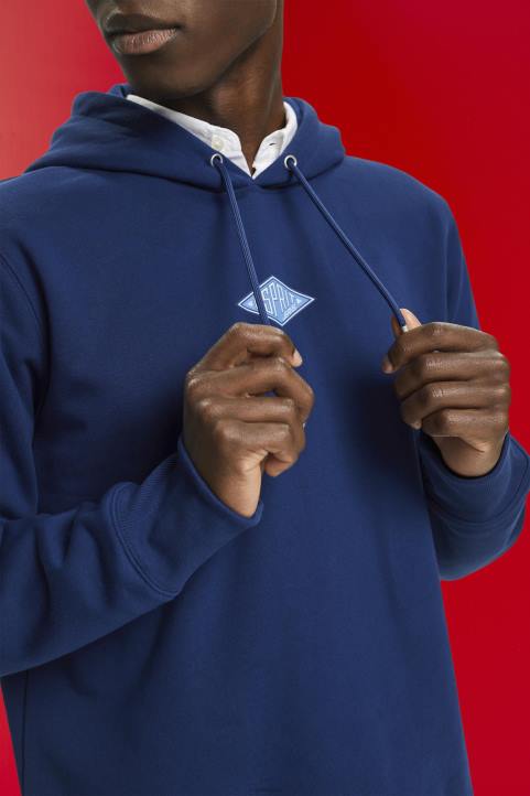 miehet Esprit muste huppari, jossa logopainatus rinnassa neulepaidat & hupparit 82T6641