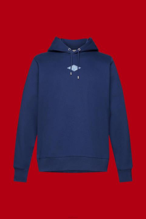 miehet Esprit muste huppari, jossa logopainatus rinnassa neulepaidat & hupparit 82T6641