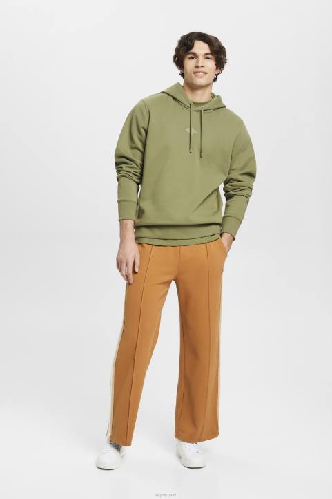 miehet Esprit oliivi huppari, jossa logopainatus rinnassa neulepaidat & hupparit 82T6640