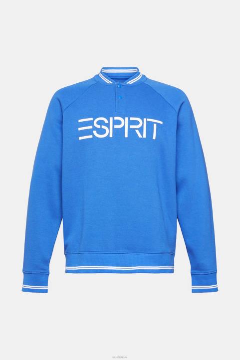 miehet Esprit sininen rennon mallin logoinen collegepaita neulepaidat & hupparit 82T6783