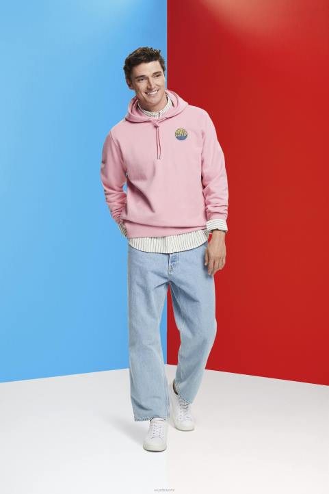 miehet Esprit vaaleanpunainen collegepaita logopainatuksella neulepaidat & hupparit 82T6652