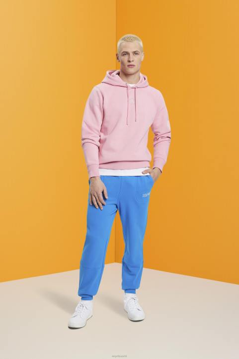 miehet Esprit vaaleanpunainen huppari, jossa logopainatus rinnassa neulepaidat & hupparit 82T6642