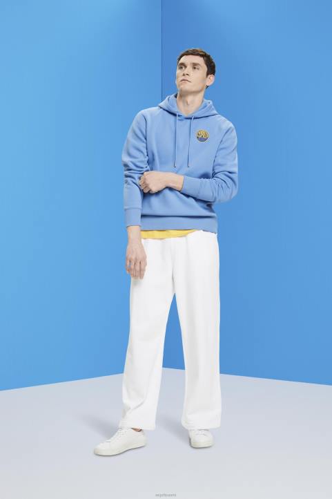 miehet Esprit vaaleansininen laventeli collegepaita logopainatuksella neulepaidat & hupparit 82T6651