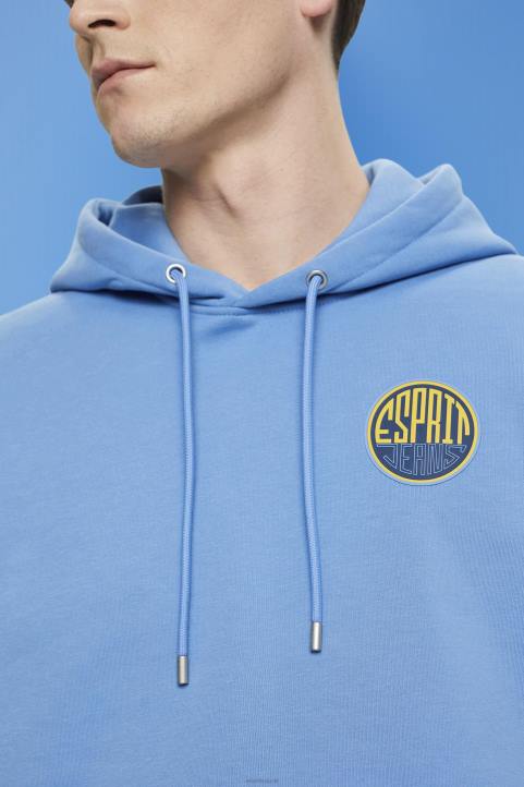 miehet Esprit vaaleansininen laventeli collegepaita logopainatuksella neulepaidat & hupparit 82T6651