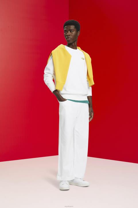 miehet Esprit valkoinen collegepaita, jossa logopainatus selässä neulepaidat & hupparit 82T6644