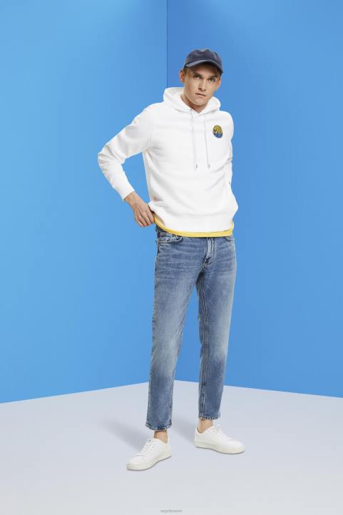 miehet Esprit valkoinen collegepaita logopainatuksella neulepaidat & hupparit 82T6648