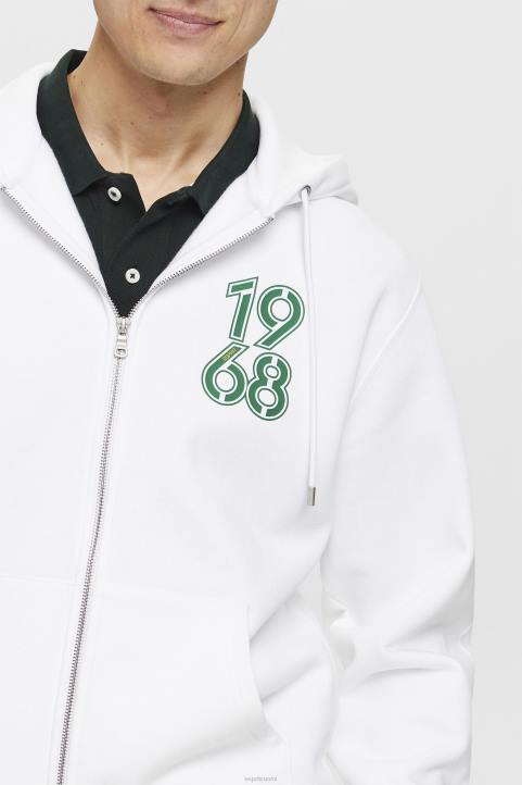 miehet Esprit valkoinen täyspitkä vetoketjullinen huppari neulepaidat & hupparit 82T6634
