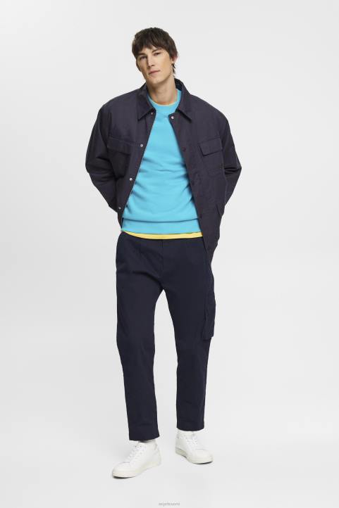 miehet Esprit vesi vihreä collegepaita brodeeratulla hihalogolla neulepaidat & hupparit 82T6724