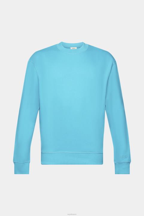 miehet Esprit vesi vihreä collegepaita brodeeratulla hihalogolla neulepaidat & hupparit 82T6724