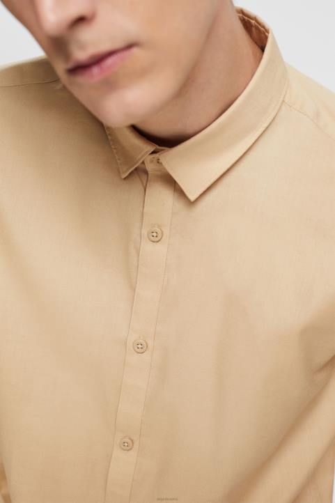 miehet Esprit kerma beige slim fit paita paidat 82T6854