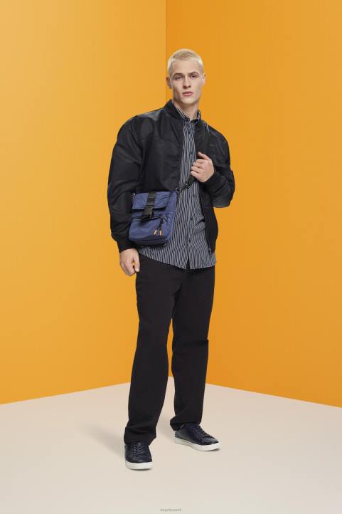 miehet Esprit laivasto raidallinen kestävä puuvillapaita paidat 82T6706