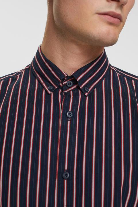 miehet Esprit laivasto raidallinen napillinen paita paidat 82T6885