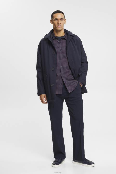 miehet Esprit laivasto ruudullinen slim fit paita paidat 82T6689