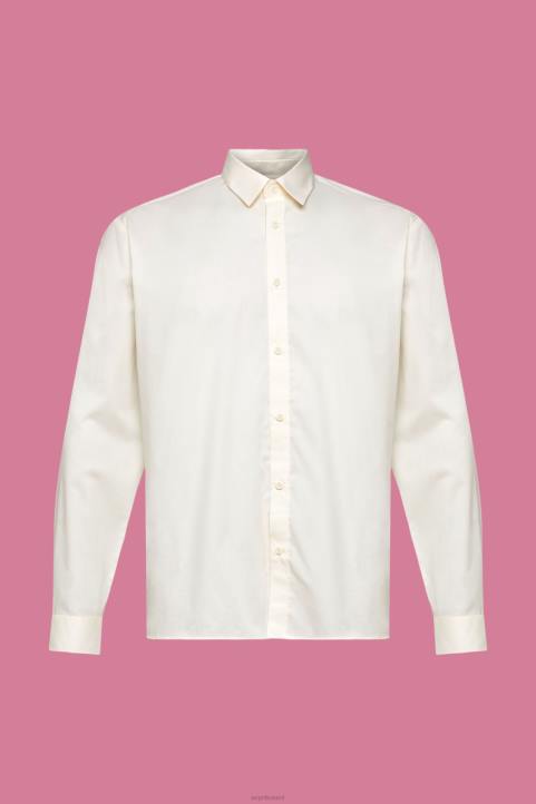 miehet Esprit luonnonvalkoinen kestävästä puuvillasta valmistettu paita paidat 82T6831