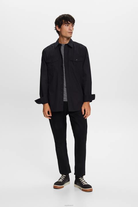 miehet Esprit musta apupaita, 100 % puuvillaa paidat 82T6571