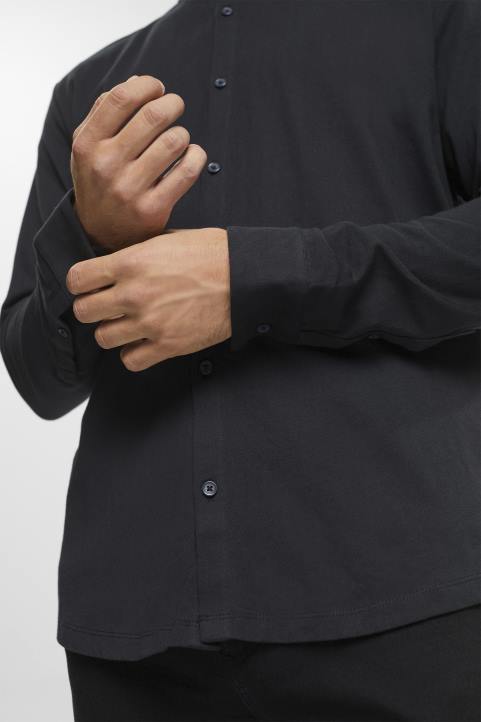 miehet Esprit musta jersey pitkähihainen, 100% puuvillaa paidat 82T6679