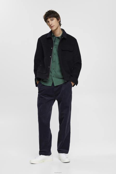 miehet Esprit tumman sinivihreä ruudullinen slim fit paita paidat 82T6688