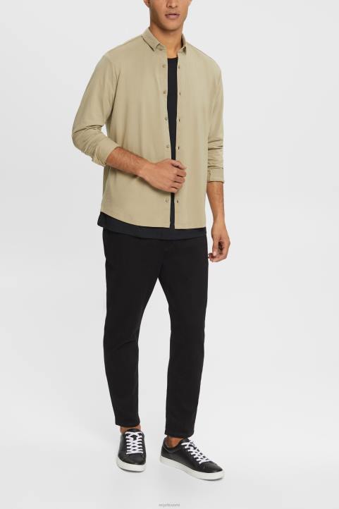 miehet Esprit vaalea khaki jersey paita paidat 82T6888