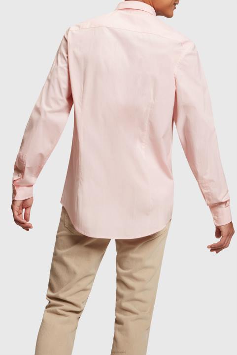 miehet Esprit vaalea pinkki slim fit delfiinimerkki popliinipaita paidat 82T6804