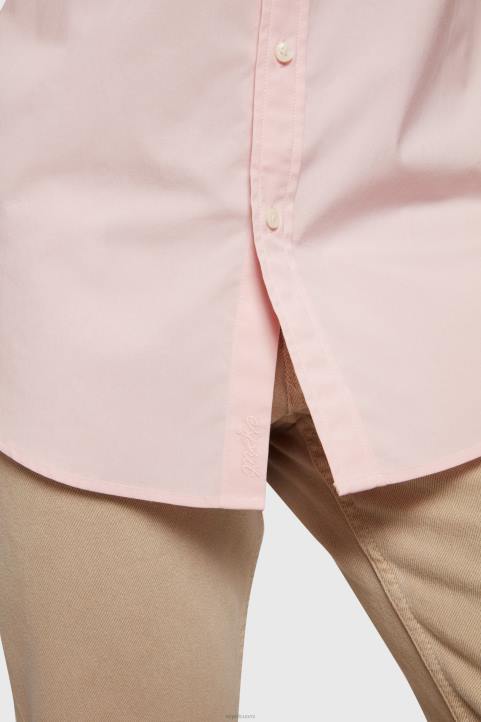 miehet Esprit vaalea pinkki slim fit delfiinimerkki popliinipaita paidat 82T6804