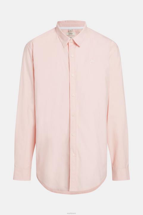 miehet Esprit vaalea pinkki slim fit delfiinimerkki popliinipaita paidat 82T6804