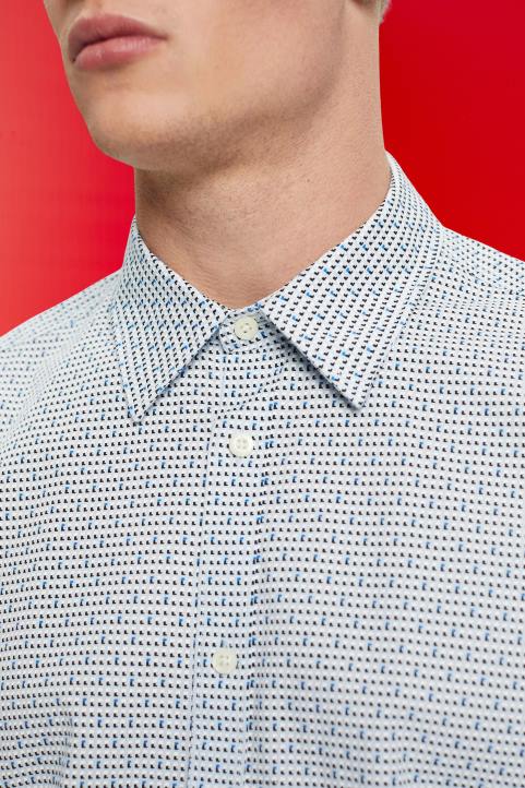 miehet Esprit vaaleansininen slim fit paita, jossa koko kuvio paidat 82T6778