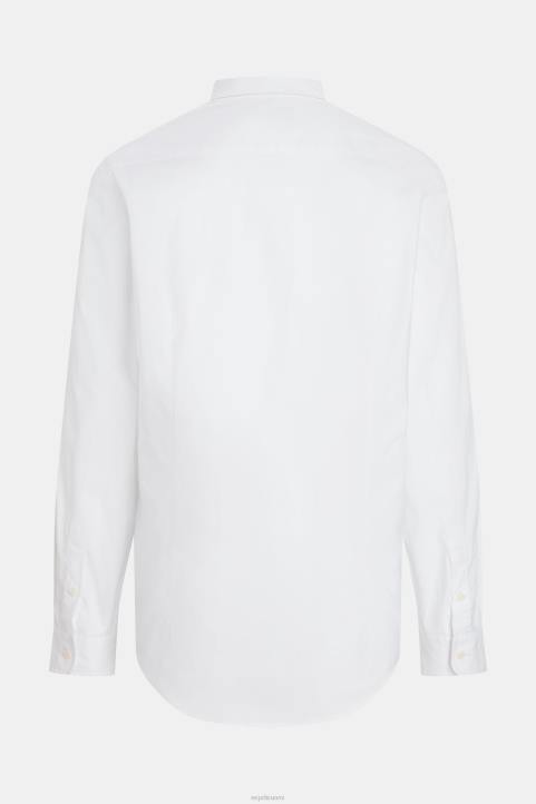 miehet Esprit valkoinen slim fit delfiinimerkki popliinipaita paidat 82T6802