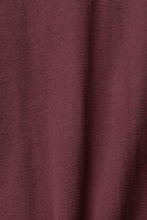 miehet Esprit bordeaux punainen vohvelipique pitkähihainen toppi pitkähihainen 82T6825