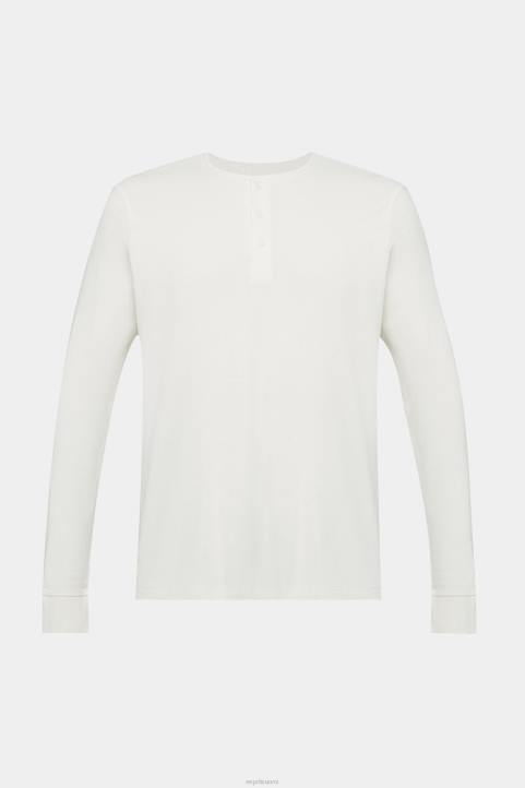 miehet Esprit luonnonvalkoinen pitkähihainen vohveli toppi pitkähihainen 82T6696