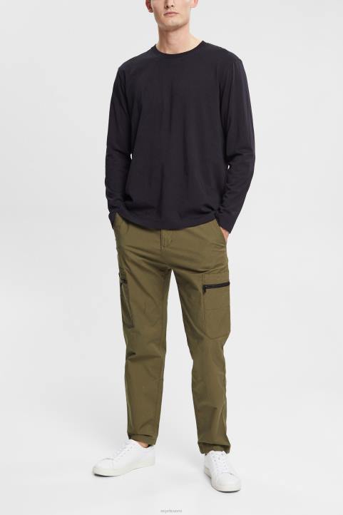 miehet Esprit musta jersey pitkähihainen toppi pitkähihainen 82T6946