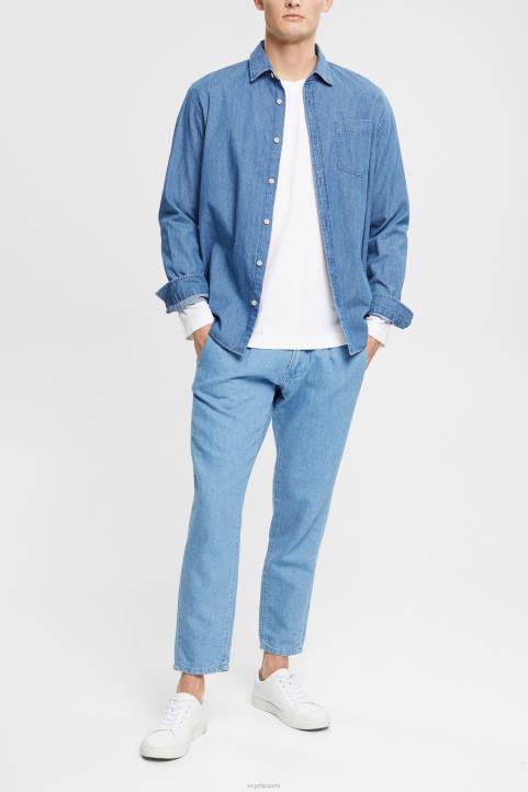 miehet Esprit valkoinen jersey pitkähihainen toppi pitkähihainen 82T6947