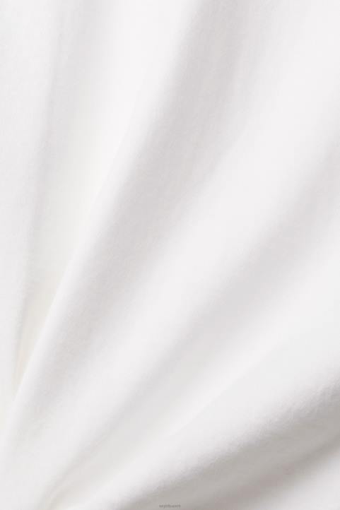 miehet Esprit valkoinen jersey pitkähihainen toppi pitkähihainen 82T6947